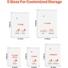 image:imageVEVOR Vacuum Storage Bags 15 Pack Space Saver Seal Bag3 Jumbo3 Large3 Medium3 Small3 Roll Compression Airtight Zipper Space Bags with Electric Pump for Cloth Bedding Blanket Pillow Travel15packElectric pump