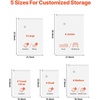 image:imageVEVOR Vacuum Storage Bags 15 Pack Space Saver Seal Bag3 Jumbo3 Large3 Medium3 Small3 Roll Compression Airtight Zipper Space Bags with Electric Pump for Cloth Bedding Blanket Pillow Travel20packHand pump