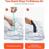 image:imageVEVOR Vacuum Storage Bags 15 Pack Space Saver Seal Bag3 Jumbo3 Large3 Medium3 Small3 Roll Compression Airtight Zipper Space Bags with Electric Pump for Cloth Bedding Blanket Pillow Travel10packHand pump