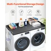 image:imageVEVOR Washer Dryer Countertop 54 x 27 Wooden Washer and Dryer Countertop WaterResistant Laundry Machine Topper Cover with AntiSlip Pads for Laundry Room Organization and Storage WhiteBlack