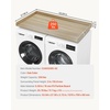 image:imageVEVOR Washer Dryer Countertop 54 x 27 Wooden Washer and Dryer Countertop WaterResistant Laundry Machine Topper Cover with AntiSlip Pads for Laundry Room Organization and Storage WhiteOak