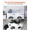 image:imageVEVOR Washer Dryer Countertop 54 x 27 Wooden Washer and Dryer Countertop WaterResistant Laundry Machine Topper Cover with AntiSlip Pads for Laundry Room Organization and Storage WhiteWhite
