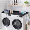 image:imageVEVOR Washer Dryer Countertop 54 x 27 Wooden Washer and Dryer Countertop WaterResistant Laundry Machine Topper Cover with AntiSlip Pads for Laundry Room Organization and Storage WhiteBlack