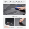 image:imageVEVOR Washer Dryer Countertop with 3 Splicing Panels 54 x 27 Wooden Washer and Dryer Countertop with 2 Hooks WaterResistant Laundry Topper for Laundry Room Organization and Storage GrayBlack Marble