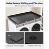 image:imageVEVOR Washer Dryer Countertop with 3 Splicing Panels 54 x 27 Wooden Washer and Dryer Countertop with 2 Hooks WaterResistant Laundry Topper for Laundry Room Organization and Storage GrayBlack Marble