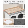 image:imageVEVOR Washer Dryer Countertop with 3 Splicing Panels 54 x 27 Wooden Washer and Dryer Countertop with 2 Hooks WaterResistant Laundry Topper for Laundry Room Organization and Storage GrayOak