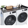 image:imageVEVOR Washer Dryer Countertop with 3 Splicing Panels 54 x 27 Wooden Washer and Dryer Countertop with 2 Hooks WaterResistant Laundry Topper for Laundry Room Organization and Storage GrayBlack Marble