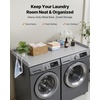 image:imageVEVOR Washer Dryer Countertop with 3 Splicing Panels 54 x 27 Wooden Washer and Dryer Countertop with 2 Hooks WaterResistant Laundry Topper for Laundry Room Organization and Storage GrayGray