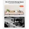 image:imageVEVOR Washer Dryer Countertop with 3 Splicing Panels 54 x 27 Wooden Washer and Dryer Countertop with 2 Hooks WaterResistant Laundry Topper for Laundry Room Organization and Storage GrayOak