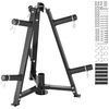 image:imageVEVOR Weight Plate Rack Vertical Weight Plate Tree for 2Inch Weight Plates Standard Weight Plate Tree with Wheels 1000 lbs Load Capacity Weight Storage Holder Home Gym Barbell Rack Storage StandBlack