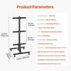 image:imageVEVOR Weight Plate Rack Vertical Weight Plate Tree for 2Inch Weight Plates Standard Weight Plate Tree with Wheels 1000 lbs Load Capacity Weight Storage Holder Home Gym Barbell Rack Storage Stand