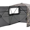 image:imageVEVORHunting Blind 270 See Through Ground Blind 45 Person Pop Up Deer Blind for Hunting with Carrying Bag Portable Resilient Hunting Tent OneWay SeeThrough Mesh for Turkey and Deer HuntingCamouflage color