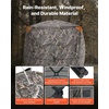 image:imageVEVORHunting Blind 270 See Through Ground Blind 45 Person Pop Up Deer Blind for Hunting with Carrying Bag Portable Resilient Hunting Tent OneWay SeeThrough Mesh for Turkey and Deer HuntingCamouflage color