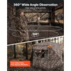 image:imageVEVORHunting Blind 270 See Through Ground Blind 45 Person Pop Up Deer Blind for Hunting with Carrying Bag Portable Resilient Hunting Tent OneWay SeeThrough Mesh for Turkey and Deer HuntingCamouflage color