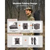 image:imageVEVORHunting Blind 270 See Through Ground Blind 45 Person Pop Up Deer Blind for Hunting with Carrying Bag Portable Resilient Hunting Tent OneWay SeeThrough Mesh for Turkey and Deer HuntingCamouflage color