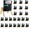 image:imageVEVOR Chair Pockets for Classroom 24 Pack 14 x 15 Inches Chairback Buddy Pocket with Name Tag Back of Chair Organizer for Kids in Classroom Kindergarten School and Home BlackBlack 24 Pack