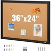 image:imageVEVOR Cork Board for Walls DoubleSided Cork 24 x 18 Bulletin Board Vision Board Push Pin Board with Framed for Office Home and School24 x 36