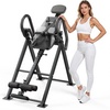 image:imageVEVOR Inversion Table 300 lbs Capacity Heavy Duty Back Inverter Stretcher Inverted Table with Stable Structure DualRoller Locking Decompression Tables for Shoulders Neck Back Knees