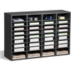 image:imageVEVOR Literature Organizers 36 Compartments Office Mailbox with Adjustable Shelves Wood Literature Sorter 393x12x268 inches for Office Home Classroom Mailrooms Organization EPA Certified BrownDark Grey