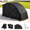 image:imageVEVOR Motorcycle Storage Shelter 110 x 43 x 63 in with Security Lock 600D Oxford FlipUp Garage Tent HeavyDuty AllWeather Motorcycle Cover Shed with 2 Side Windows Outdoor Vehicle Shelter Black110 x 43 x 63 inch