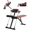 image:imageVEVOR MultiFunctional Weight Bench for Full Body Workout Roman Chair Hyperextension Bench Adjustable amp Foldable Equipment for Back Arm Core Ab Workout Sit Up Exercise Machine for Home GymPull rope 770LB