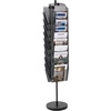 image:imageVEVOR Rotating Brochure Display Rack 30 Pockets Mesh Magazine Literature Display Stand Portable Floor Standing Magazine Rack Metal Newspaper Catalog Holders for Shop Exhibitions Office Trade Show14 x 14 x 6575 in