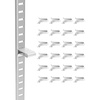 image:imageVEVOR Shelf Pilaster 363inch 8 Pack Adjustable Shelf Brackets Steel Mortise Mount Pilaster Strip Standards with 32 Screws Suitable for Wall Shelving System Cabinet Closet OrganizationHorizontal Brackets