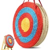 image:imageVEVOR Straw Archery Targets 20 Round Archery Target for Backyard Traditional Solid Straw RedStraw Target 5 Layers