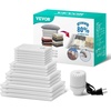 image:imageVEVOR Vacuum Storage Bags 15 Pack Space Saver Seal Bag3 Jumbo3 Large3 Medium3 Small3 Roll Compression Airtight Zipper Space Bags with Electric Pump for Cloth Bedding Blanket Pillow Travel15packElectric pump