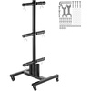 image:imageVEVOR Weight Plate Rack Vertical Weight Plate Tree for 2Inch Weight Plates Standard Weight Plate Tree with Wheels 1000 lbs Load Capacity Weight Storage Holder Home Gym Barbell Rack Storage Stand