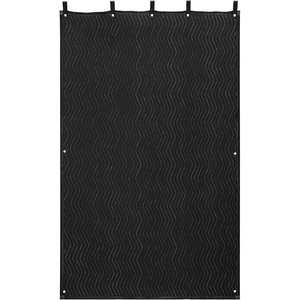 image:imageVEVOR 2 Pcs Sound Dampening Blankets Soundproof Curtains with 96 x 80 in Soundproof Blanket with Grommets Studio Grommeted Blanket for Window Door Light Blocker Music Recording Black80 x 48 in