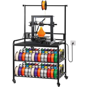 image:imageVEVOR 3D Printer Filament Storage Rack 5 Tier Heavy Duty Storage Shelves for 3D Printing Filaments Filament Spool Holders Racks for 3D Printing Studio Home Studio Office Workshop Shelf Only3Tier