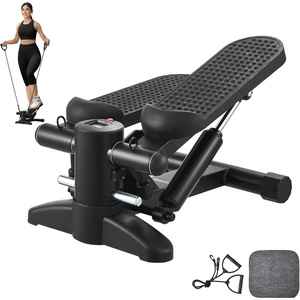 image:imageVEVOR Stair Stepper Mini Stepper for Exercise at Home Hydraulic Fitness Stepper with Resistance Bands Full Body Workout Cardio Equipment Stair ClimberStair Stepper