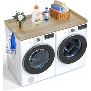 image:imageVEVOR Washer Dryer Countertop 54 x 27 Wooden Washer and Dryer Countertop WaterResistant Laundry Machine Topper Cover with AntiSlip Pads for Laundry Room Organization and Storage WhiteOak