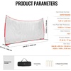 image:imageVEVOR Barricade Backstop NetMultiSport Barrier Netting with Carry Bagred