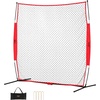 image:imageVEVOR Barricade Backstop NetMultiSport Barrier Netting with Carry Bagred