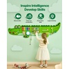 image:imageVEVOR Caterpillar Activity Wall Busy Board Wall 12 Wall Activities Board Montessori Sensory Wall Panel for Kids 312 Years Sensory Wall Activity Board Ideal for Toddler Playroom Nursery ClassroomCrocodile