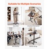 image:imageVEVOR Standing Desk Adjustable Height Mobile Stand Up Desk wCasters 282 x 205 in Small Computer Sit Stand Rolling Workstation wHook 33 lbs Capacity Foot Pedal Pneumatic Lift for Home Office