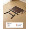 image:imageVEVOR Standing Desk Adjustable Height Mobile Stand Up Desk with 4 Casters 256 x 19 in Small Computer Sit Stand Rolling Workstation with Hook 33 lbs Desktop Capacity Ideal for Home Office Brown