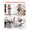 image:imageVEVOR Standing Desk Adjustable Height Mobile Stand Up Desk with Tilting Desktop 282 x 207 in Small Computer Sit Stand Workstation 33 lbs Capacity Foot Pedal Pneumatic Lift for Home Office