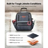 image:imageVEVOR Tool Bag 132 Inch 39Pocket Open Top Tool Pouch Portable Electrical Maintenance Toolbox Organizer Storage with Hard Plastic Base Adjustable Shoulder Strap for Professionals DIY amp Jobsite13 Regular