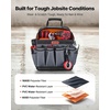image:imageVEVOR Tool Bag 132 Inch 39Pocket Open Top Tool Pouch Portable Electrical Maintenance Toolbox Organizer Storage with Hard Plastic Base Adjustable Shoulder Strap for Professionals DIY amp Jobsite13 Open Top