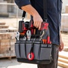 image:imageVEVOR Tool Bag 132 Inch 39Pocket Open Top Tool Pouch Portable Electrical Maintenance Toolbox Organizer Storage with Hard Plastic Base Adjustable Shoulder Strap for Professionals DIY amp Jobsite13 Open Top