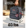 image:imageVEVOR Tool Bag 132 Inch 39Pocket Open Top Tool Pouch Portable Electrical Maintenance Toolbox Organizer Storage with Hard Plastic Base Adjustable Shoulder Strap for Professionals DIY amp Jobsite13 Regular