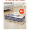 image:imageVEVOR Under Bed Storage with Clear Lids 392 x 197 x 71 Inch 90L Large Underbed Clothes Storage Containers Low Profile Under Bed Drawer Shoe Organizer Bins Box for Blanket Shoe Bedroom 6 Pack6
