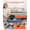 image:imageVEVOR Under Bed Storage with Clear Lids 392 x 197 x 71 Inch 90L Large Underbed Clothes Storage Containers Low Profile Under Bed Drawer Shoe Organizer Bins Box for Blanket Shoe Bedroom 6 Pack4