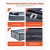 image:imageVEVOR Under Bed Storage with Clear Lids 392 x 197 x 71 Inch 90L Large Underbed Clothes Storage Containers Low Profile Under Bed Drawer Shoe Organizer Bins Box for Blanket Shoe Bedroom 6 Pack4