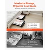 image:imageVEVOR Under Bed Storage with Lids 317 x 159 x 61 Inch 48L Large Underbed Clothes Storage Containers Low Profile Gray Under Bed Drawer Shoe Organizer Bins Box for Blanket Shoe Bedroom 2 PackC