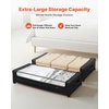 image:imageVEVOR Under Bed Storage with Lids 317 x 159 x 61 Inch 48L Large Underbed Clothes Storage Containers Low Profile Gray Under Bed Drawer Shoe Organizer Bins Box for Blanket Shoe Bedroom 2 PackC