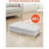 image:imageVEVOR Under Bed Storage with Lids 317 x 159 x 61 Inch 48L Large Underbed Clothes Storage Containers Low Profile Gray Under Bed Drawer Shoe Organizer Bins Box for Blanket Shoe Bedroom 2 PackA
